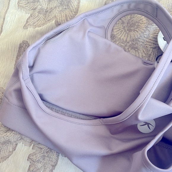 Brand New Activera Sports Bra Padded Racerback Cropped Workout Tank Light Purple - Picture 11 of 16